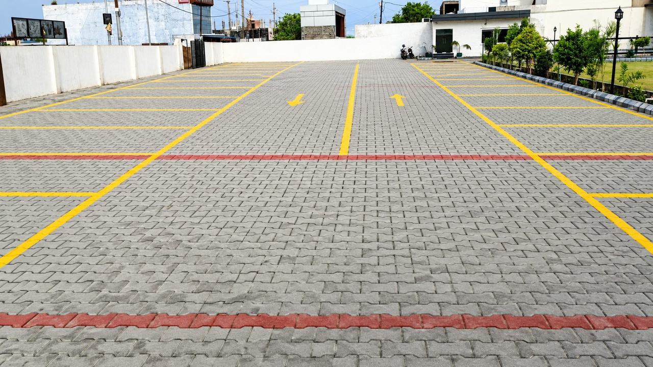 Vanam Hotel parking area